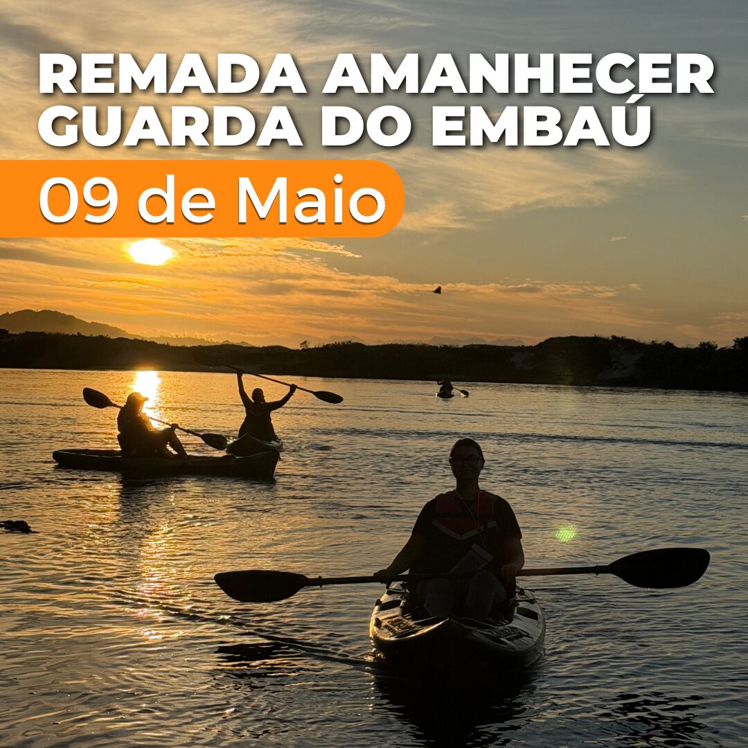 Remada c/ caiaque amanhecer na Guarda do Embaú