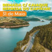 Remada c/ caiaque Represa do Capivari